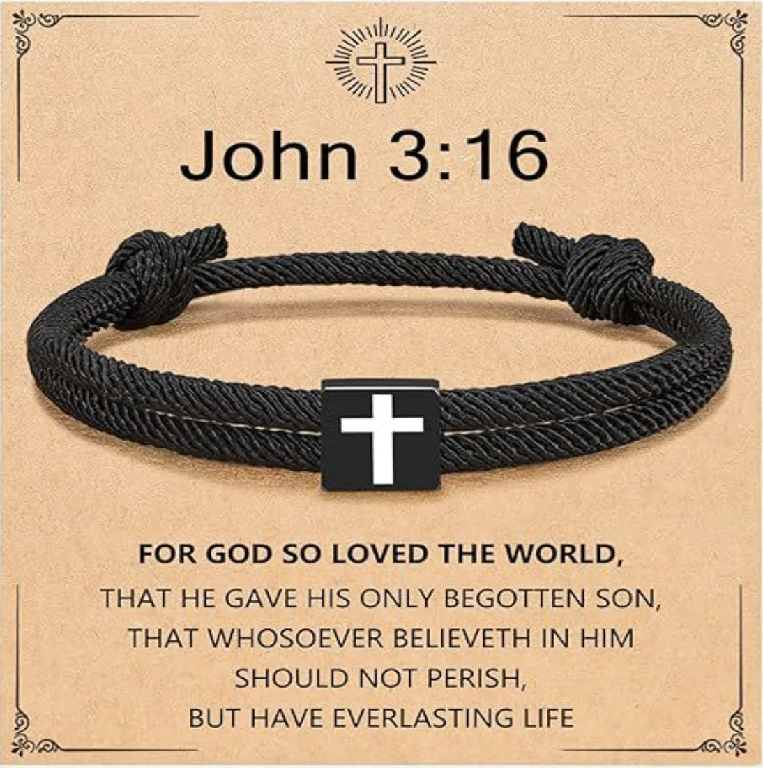 Milan Rope Braided Cross Bracelet