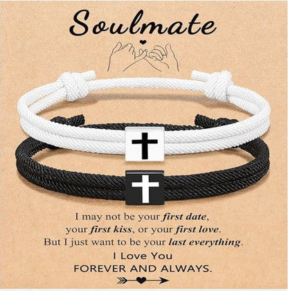 Milan Rope Braided Cross Bracelet
