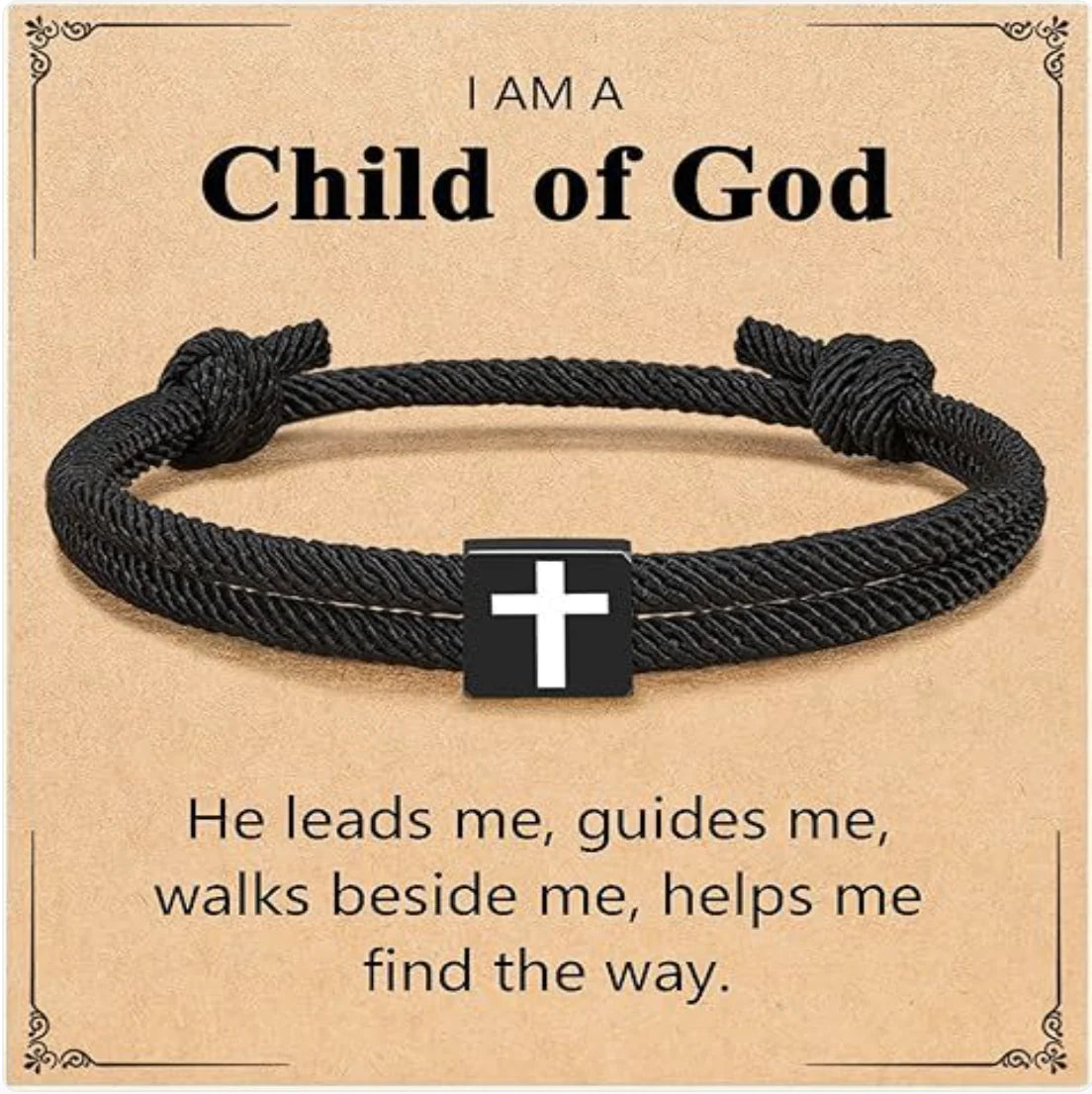 Milan Rope Braided Cross Bracelet