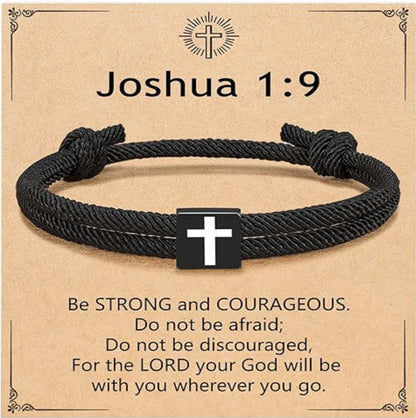 Milan Rope Braided Cross Bracelet