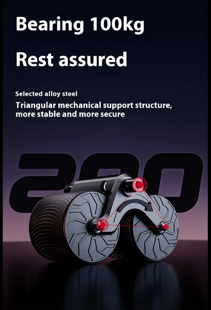 Automatic Rebound Abdominal Wheel non-slip handles