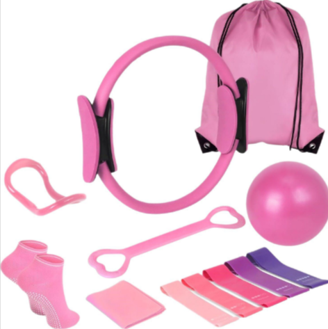 13-Piece Yoga &amp; Pilates Set stretching exercises