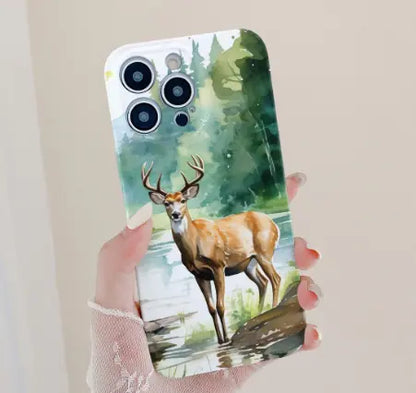 Sika Deer Creative Phone Case Protective Cover