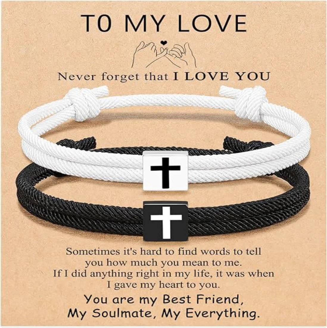 Milan Rope Braided Cross Bracelet
