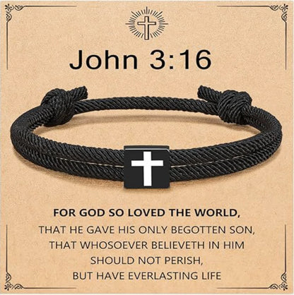 Milan Rope Braided Cross Bracelet