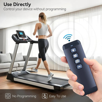 Remote Control Fit for Walking Pad Q1 Treadmill 32.8FT Range Running Machine Remote Control Replacement Black
