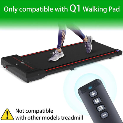 Remote Control Fit for Walking Pad Q1 Treadmill 32.8FT Range Running Machine Remote Control Replacement Black