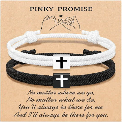 Milan Rope Braided Cross Bracelet