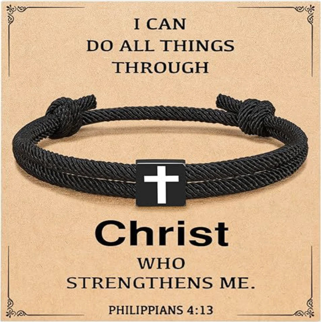 Milan Rope Braided Cross Bracelet