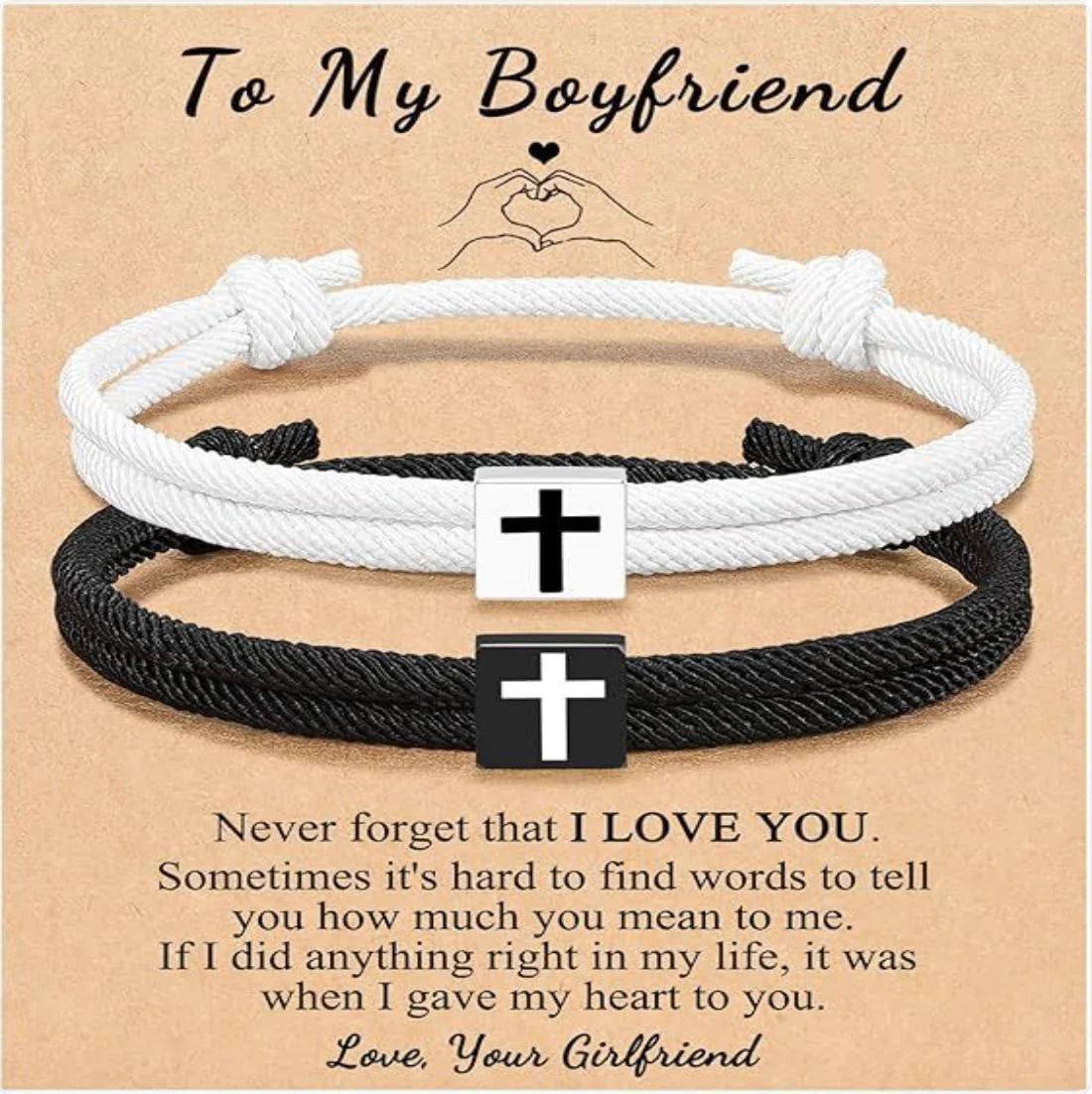 Milan Rope Braided Cross Bracelet
