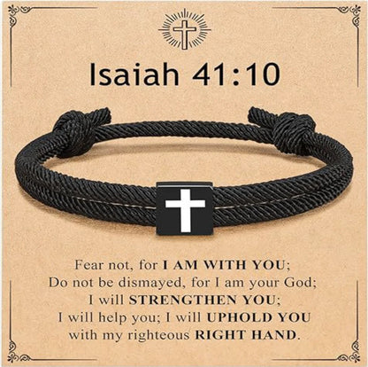Milan Rope Braided Cross Bracelet
