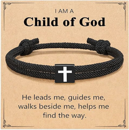 Milan Rope Braided Cross Bracelet