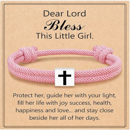 Milan Rope Braided Cross Bracelet
